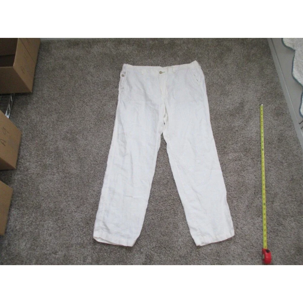 Tommy Bahama Linen Pants Relax Mens 38x32 White